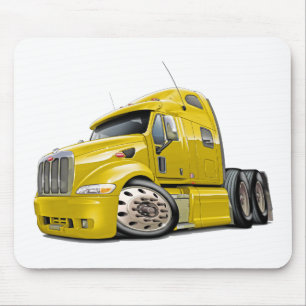 Peterbilt gelber LKW Mousepad