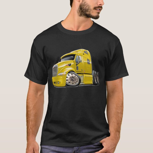 Peterbilt gelber LKW T-Shirt (Vorderseite)