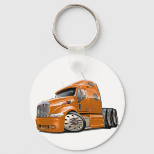 Peterbilt Orange Truck Schlüsselanhänger