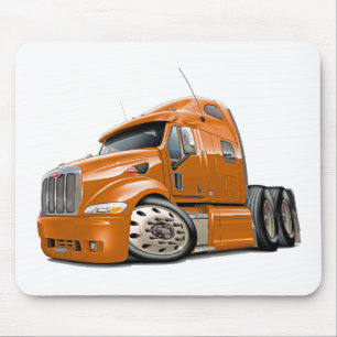 Peterbilt Orangen-LKW Mousepad