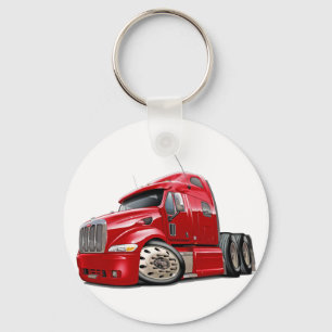 Peterbilt Rot-LKW Schlüsselanhänger
