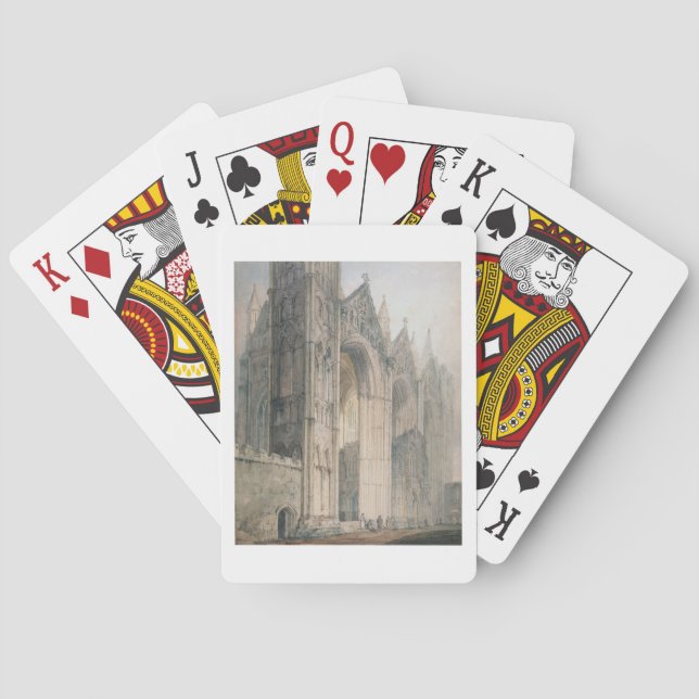 Peterborough Cathedral (w/c on paper) Spielkarten (Rückseite)