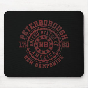 Peterborough Nh New Hampshire Vintage City Bekleid Mousepad