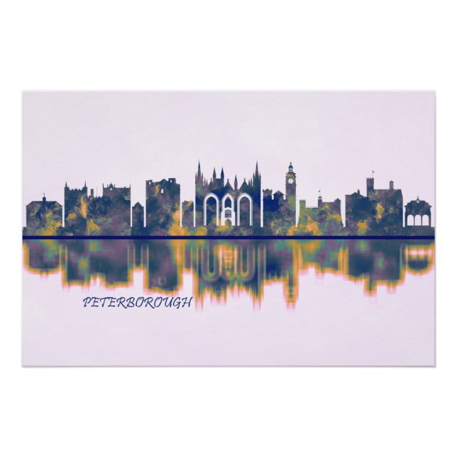 Peterborough Skyline Poster (Vorderseite)