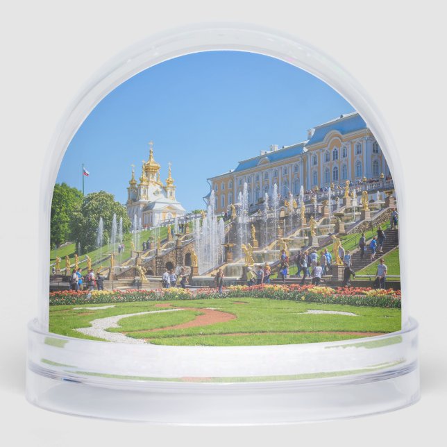 Peterhof Palace Grand Cascade – St. Petersburg Rus Schneekugeln (Vorderseite)