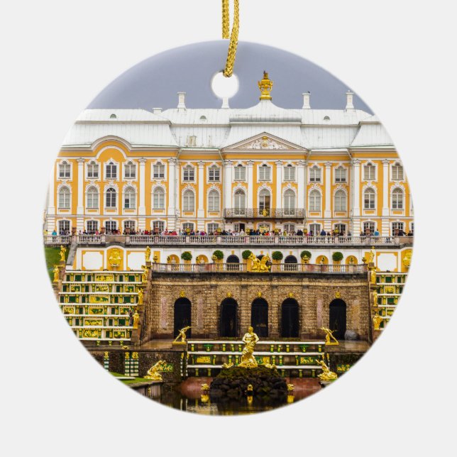 Peterhof Palast und Garten-St. Petersburg Russland Keramik Ornament (Vorne)