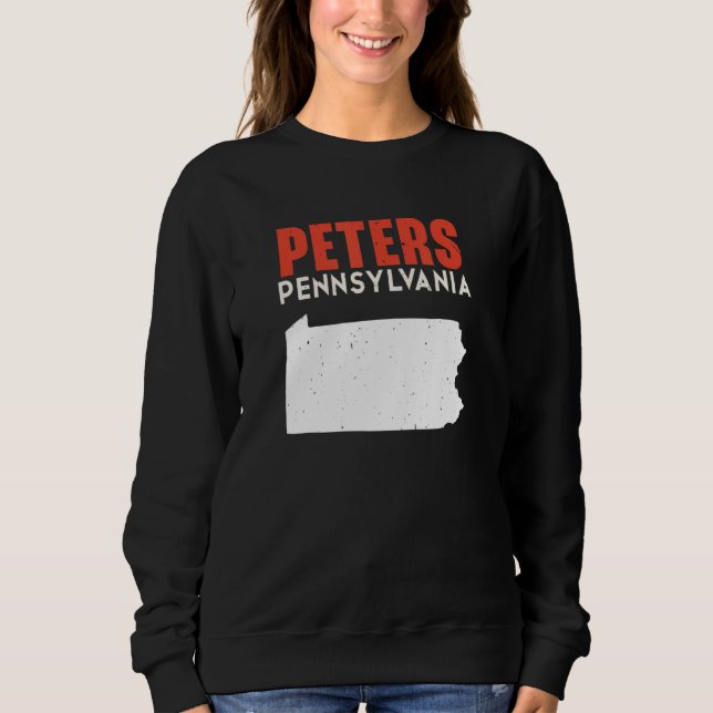 Peters Pennsylvania USA State America Travel Sweatshirt (Vorderseite)