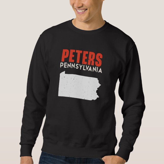Peters Pennsylvania USA State America Travel Sweatshirt (Vorderseite)