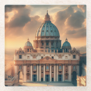 Petersbasilika Italien Europa Reise Glasuntersetzer