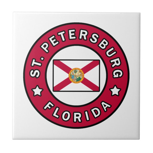 Petersburg Florida Fliese (Vorderseite)