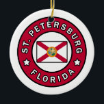 Petersburg Florida Keramik Ornament<br><div class="desc">St. Petersburg Florida</div>