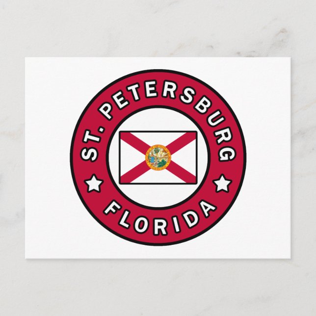 Petersburg Florida Postkarte (Vorderseite)