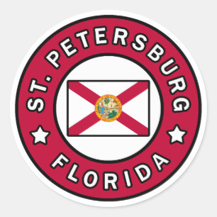 Petersburg Florida Runder Aufkleber