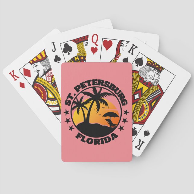 Petersburg, Florida Spielkarten (Rückseite)
