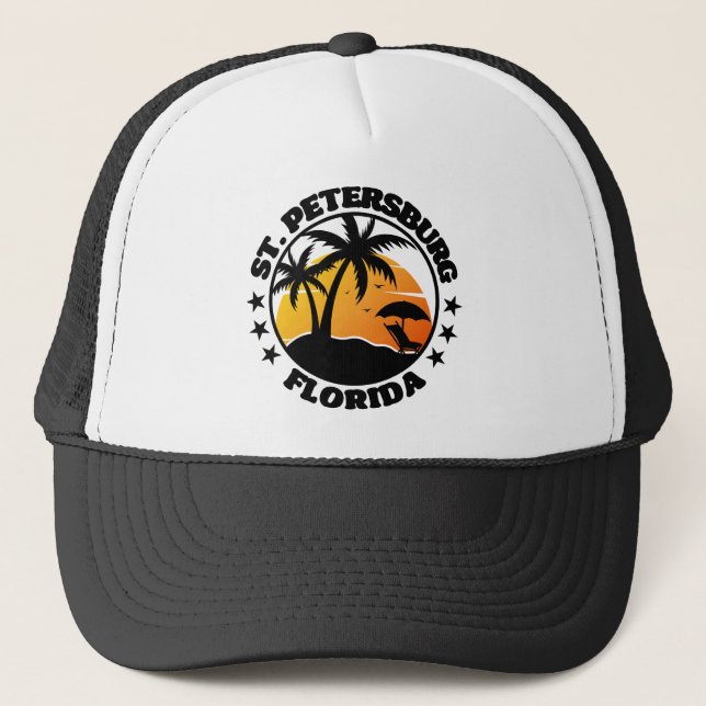 Petersburg, Florida Truckerkappe (Vorderseite)