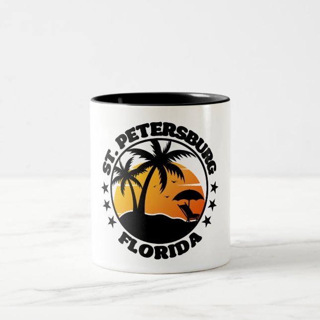 Petersburg, Florida Zweifarbige Tasse (Mittel)