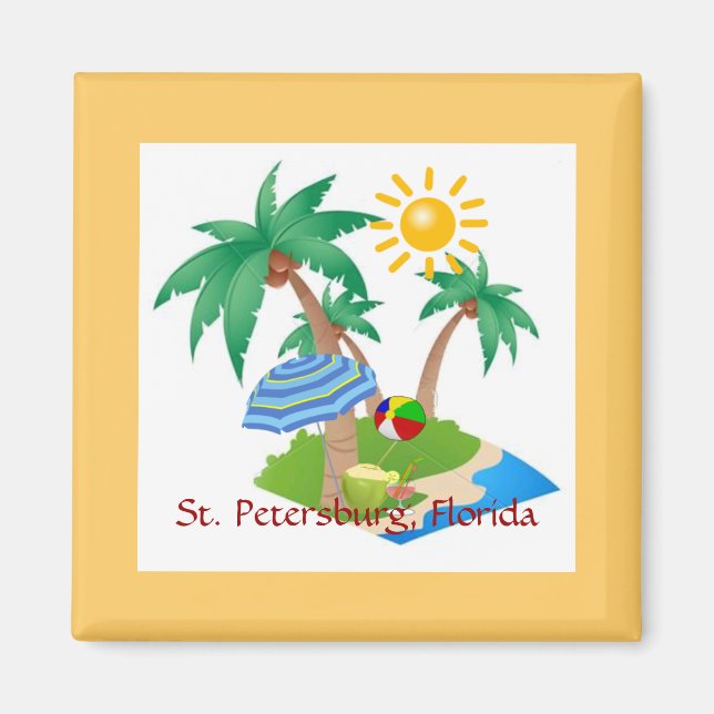 Petersburg, Kühlschrank Florida Magnet (Vorne)