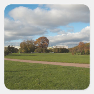 Petersburg Russischer Gartensticker Quadratischer Aufkleber