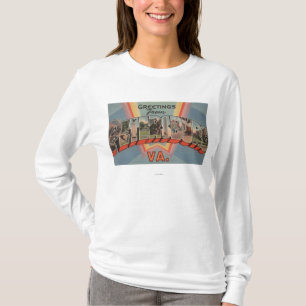 Petersburg, Virginia - große Buchstabe-Szenen T-Shirt