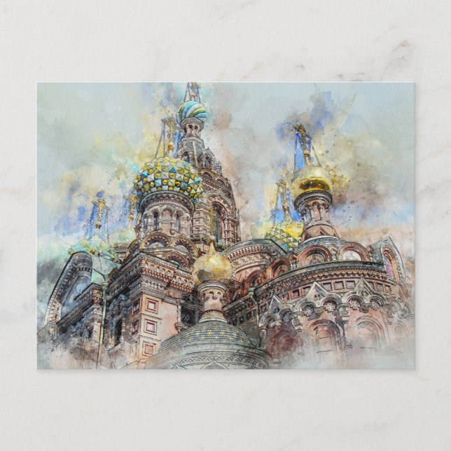 Petersburger Dom, Russland Postkarte (Vorderseite)
