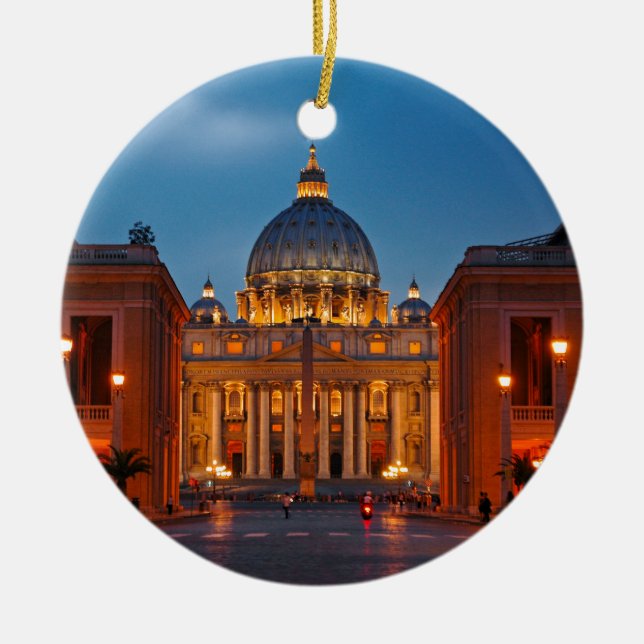 Petersdom in Rom - Italien Keramikornament (Vorne)