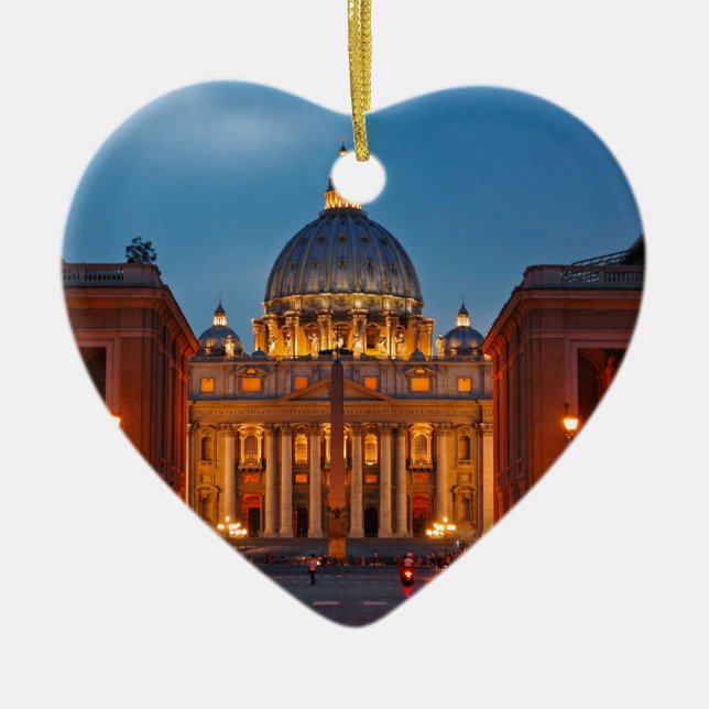 Petersdom in Rom - Italien Keramikornament (Vorne)