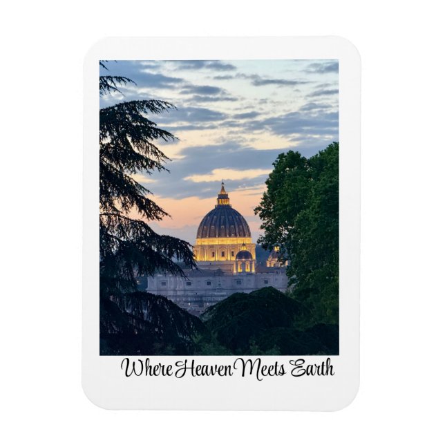 Petersdom | Rom, Italien Magnet (Vertikal)
