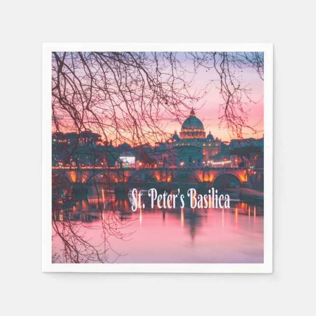 Petersdom, Rom, Italien Serviette (Vorderseite)