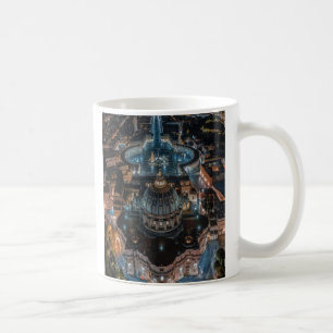 Petersdom und Platz am Abend Kaffeetasse