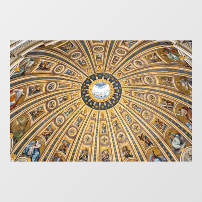 Petersdom - Vatikan, Rom, Italien Fensteraufkleber (Blatt)