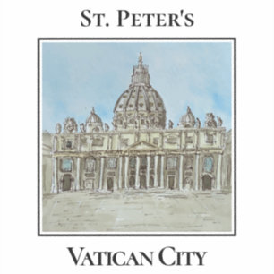 Petersdom, Vatikanstadt, Italien Aufkleber