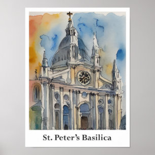 Petersdom Vatikanstadt Poster