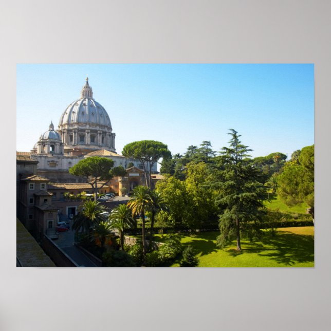 Petersdom, Vatikanstadt, Rom, Italien Poster (Vorne)