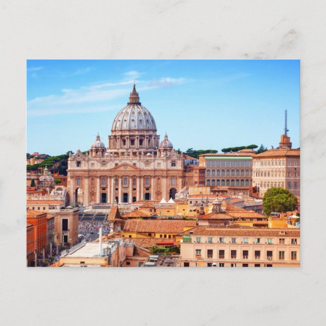 Petersdom, Vatikanstadt, Rom Italien Postkarte (Vorderseite)