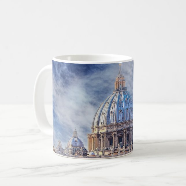 Petersdom, Vatikanstadt, Rom Kaffeetasse (Vorderseite Links)