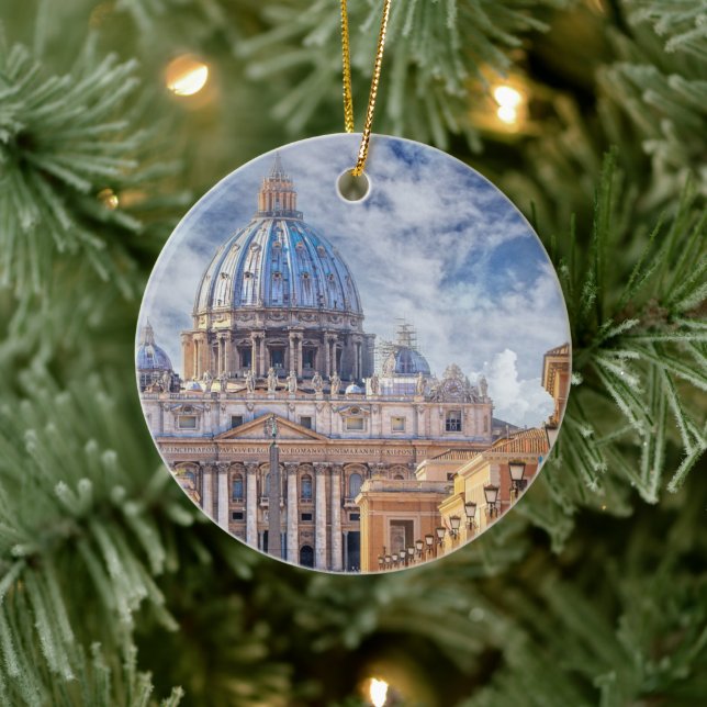 Petersdom, Vatikanstadt, Rom Keramik Ornament (Baum)