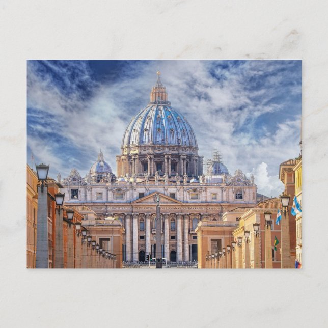 Petersdom, Vatikanstadt, Rom Postkarte (Vorderseite)