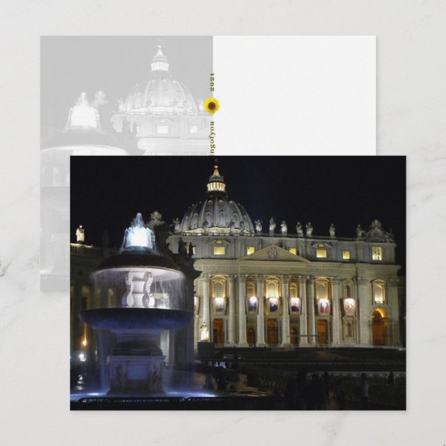 Petersdom, Vatikanstadt Staat - Postkarte (Vorne/Hinten)