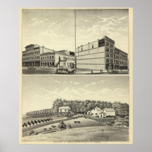 Petersen Residenz, Dewey und Stone, Nebraska Poster