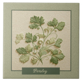 Petersilie Kraut Küche Grün Faux-Relief Fliese