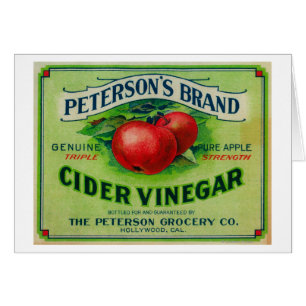 Petersons Apfelessig-Aufkleber