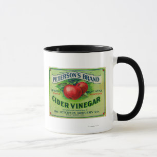 Peterson's Cider Vinegar Label Tasse