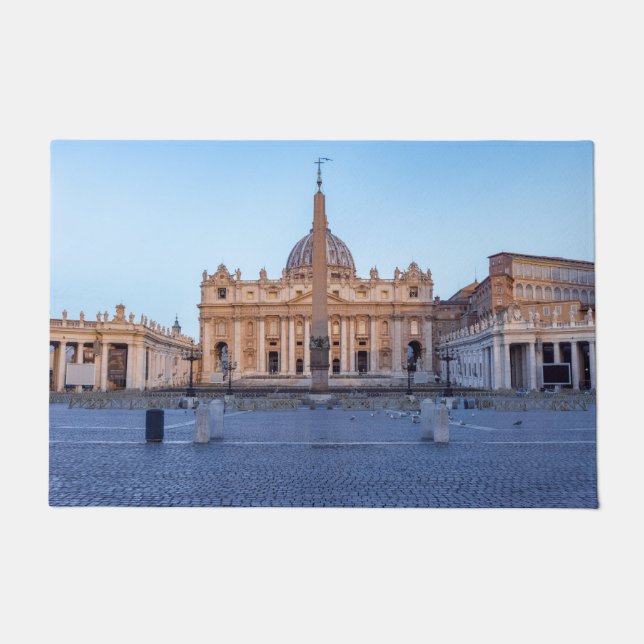 Petersplatz in Vatikanstadt - Rom, Italien Fußmatte (Vorderseite)