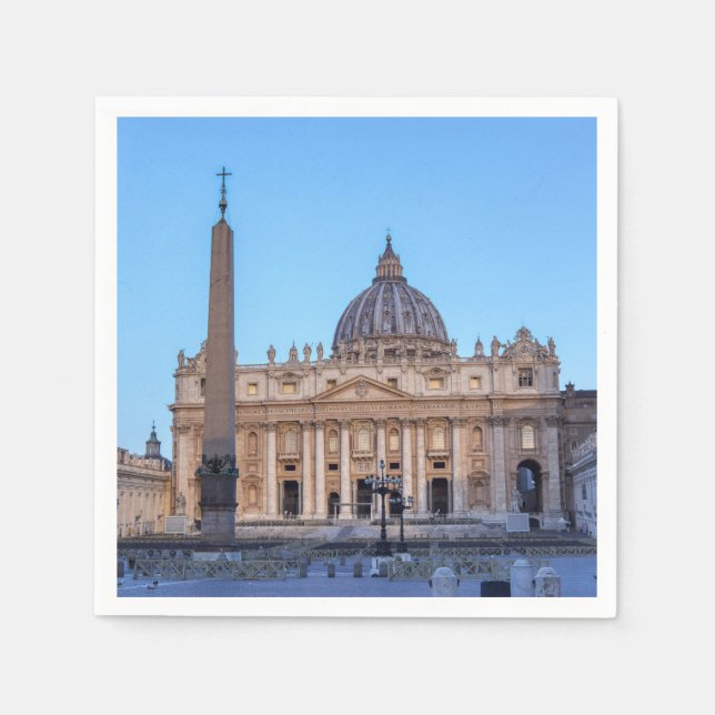 Petersplatz in Vatikanstadt - Rom, Italien Serviette (Vorderseite)