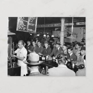 Pete's Lunch Counter, 1950 Postkarte