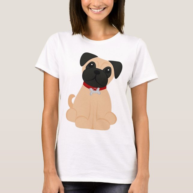 Peticular Moden - Mops T-Shirt (Vorderseite)
