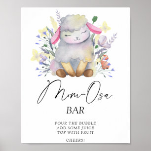 Petit agneau - Affiche Mon-osa bar