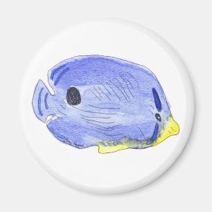 Petit aimant de poisson bleu
