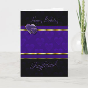 petit ami carte d'anniversaire design moderne, vio