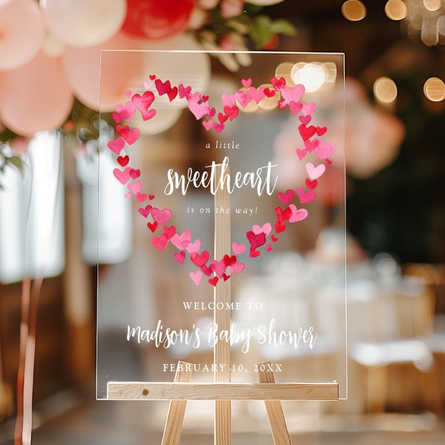 Petit amour Valentine Baby shower Bienvenue (Créateur téléchargé)